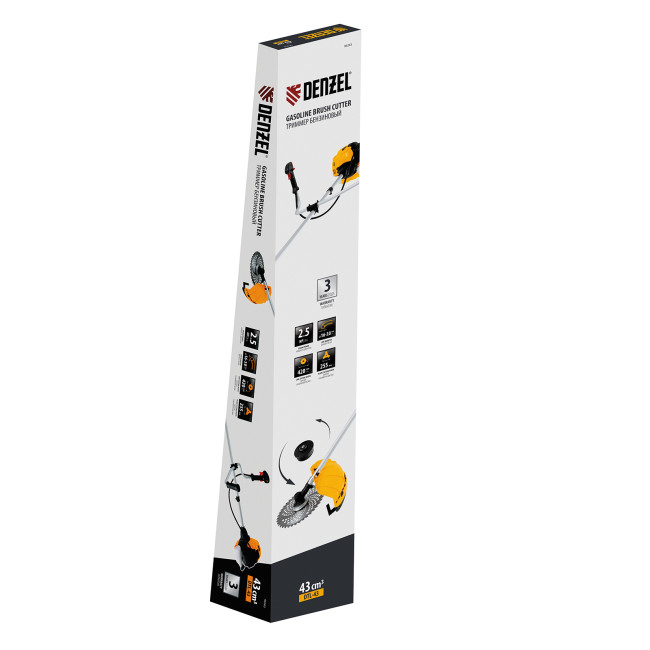 Триммер бензиновый DTL-43, 43 см3, неразъемная штанга, состоит из 2 частей Denzel в Ижевске Триммер бензиновый DTL-43, 43 см3, неразъемная штанга, состоит из 2 частей Denzel в Ижевске