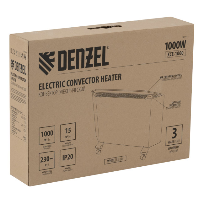 Конвектор электрический XCE-1000, 230 В, 1000 Вт, X-образный нагреватель Denzel в Ижевске Конвектор электрический XCE-1000, 230 В, 1000 Вт, X-образный нагреватель Denzel в Ижевске