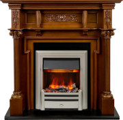 Каминокомплект Oxford - Орех с очагом Chesford Каминокомплект Oxford - Орех с очагом Chesford