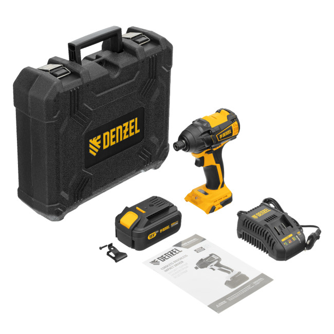 Винтоверт ударный аккумуляторный бесщет CID-IB-200 18В Li-Ion Denzel в Ижевске Винтоверт ударный аккумуляторный бесщет CID-IB-200 18В Li-Ion Denzel в Ижевске