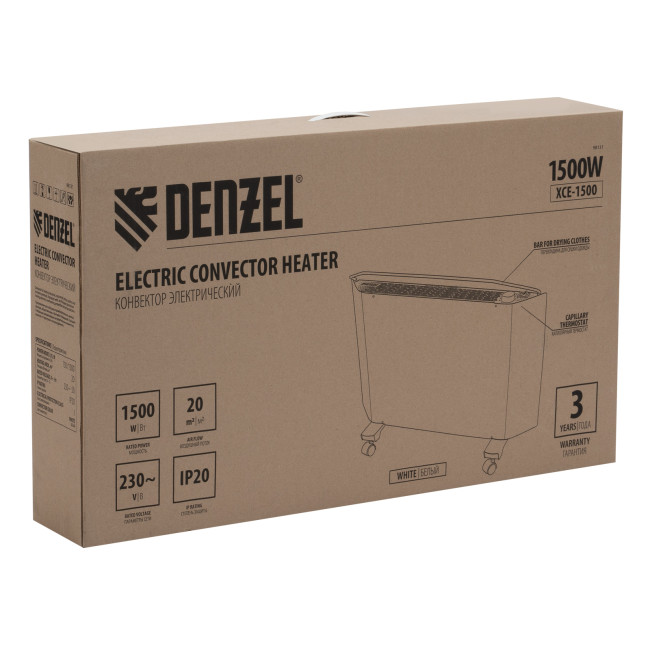 Конвектор электрический XCE-1500, 230 В, 1500 Вт, X-образный нагреватель Denzel в Ижевске Конвектор электрический XCE-1500, 230 В, 1500 Вт, X-образный нагреватель Denzel в Ижевске