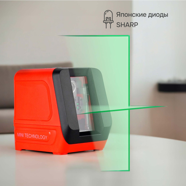 Лазерный уровень RGK ALPHA 202 с калибровкой с зелёным лучом в Ижевске